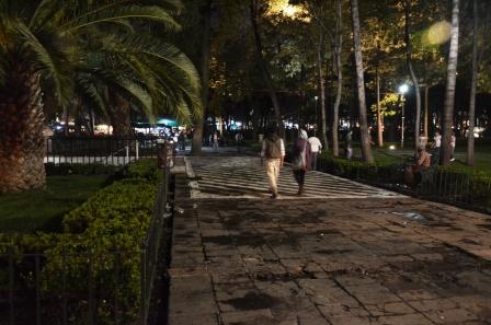 Una Alameda triste y desastrada